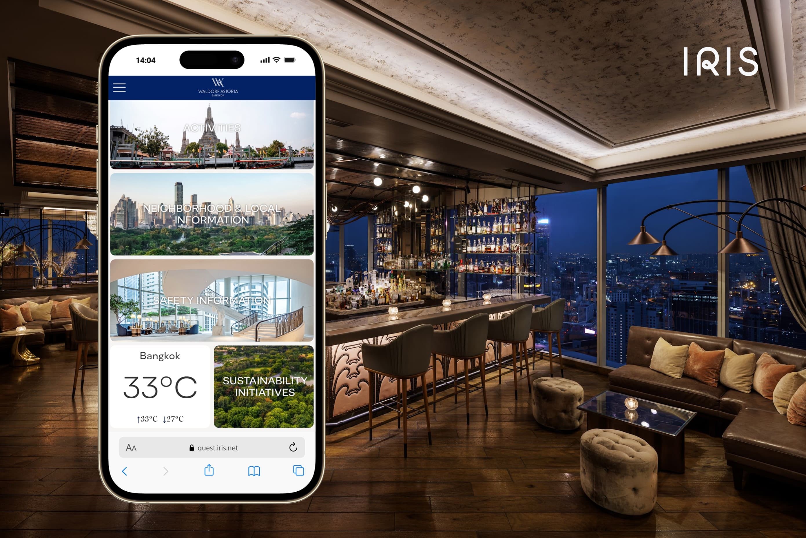 Waldorf Astoria Bangkok Enhances Guest Experience With IRIS Digital Ordering and Guest Directory